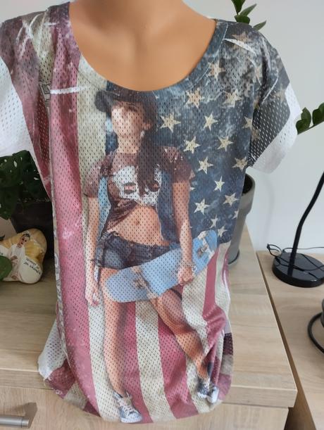 Dívčí průsvitné triko, 152