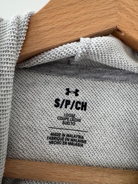 Crop šedá mikina under armour vel.s / 36, under armour,s