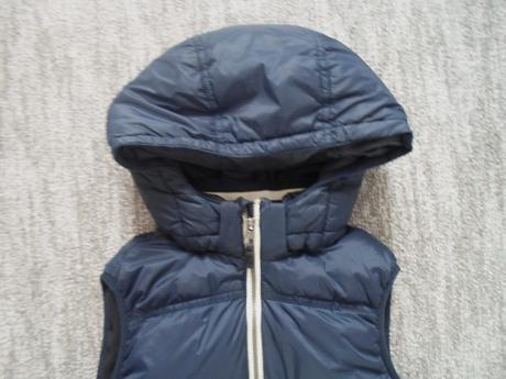 Modrá zateplená vesta vestička h&m, h&m,152