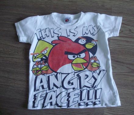 Tričko angry birds, vel.98/104, 104
