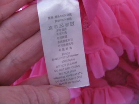 Růžová tylová tutu sukně, 98