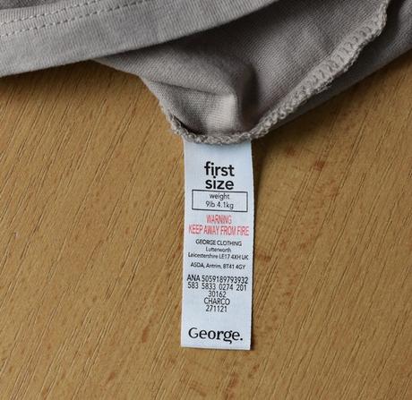 Tričko vel. first size, george,50