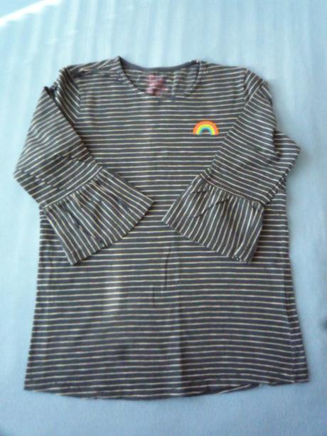 Tmavě modré triko s 3/4 rukávem vel. 146, tchibo,146