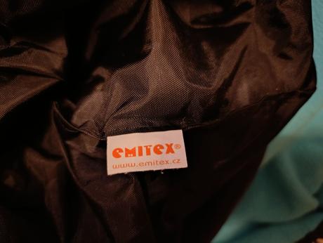 Černo-tyrkysový fusak emitex, přechodový, emitex