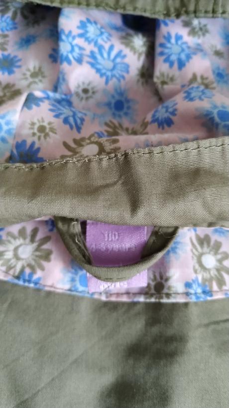 Khaki delší kabát /parka pro malou parádnici 110cm, dopodopo,110