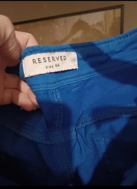Královsky modré kalhoty reserved l/xl, reserved,xl