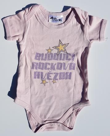 C120 dívčí body s krátkým rukávem hvězda vel. 80, 80
