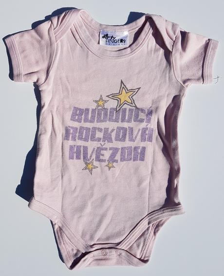 C120 dívčí body s krátkým rukávem hvězda vel. 80, 80