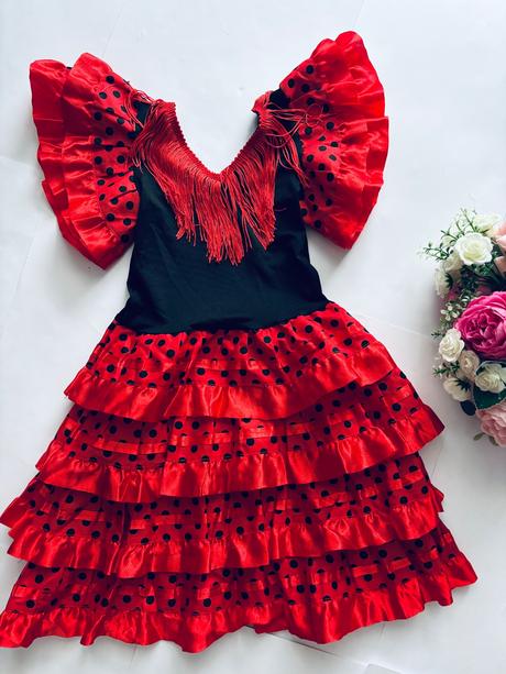 An22/ kostým španělská tanečnice- v.cca 12/14 měs.,