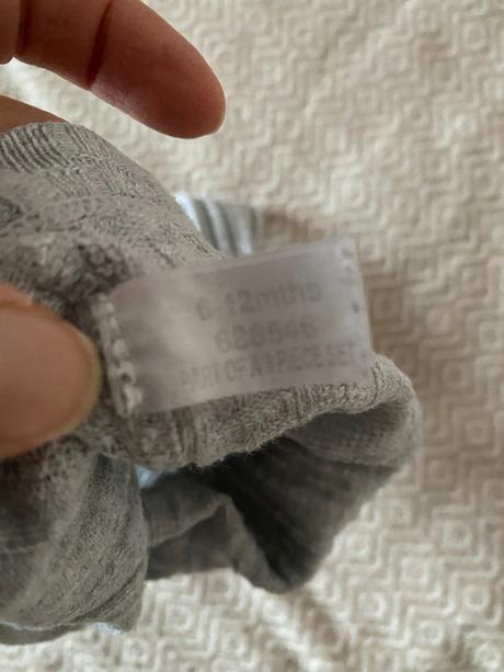 Šedé punčocháče vel. 6-12 měs/80, 80