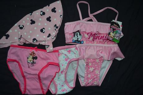 Dívčí set v.98,kalhotky,plavky,šátek, disney,92 / 98