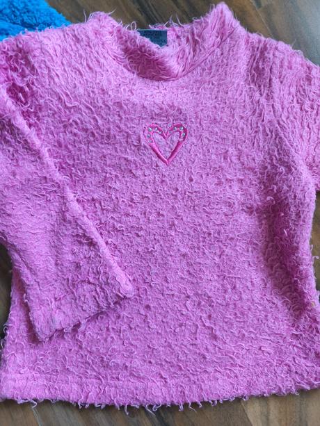 2krát mikina chlupatka 92/98, pumpkin patch,98