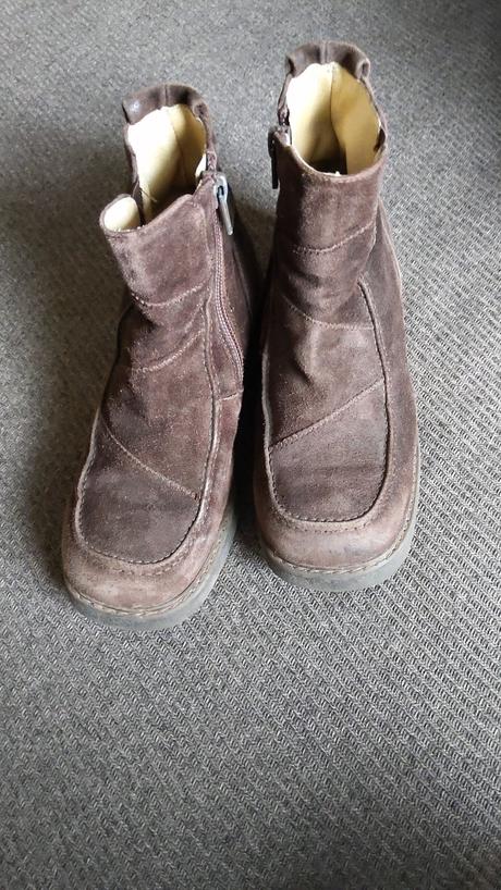 Kotníkové semišové boty / kozačky, 30