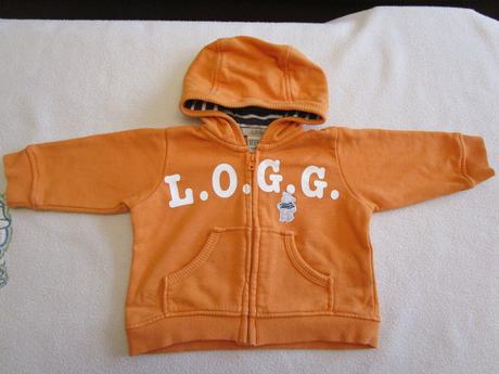 Velmi pěkná oranžová mikina s kapucí, z h&m, h&m,62