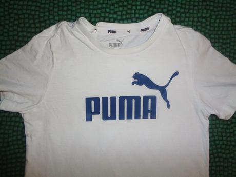 Bílé bavlněné tričko puma 7/8 let, puma,128