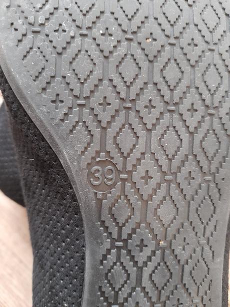 Černé semišové baleríny zn. graceland, vel. 39, graceland,39