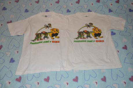 2x bílé bavlněné tričko, 116