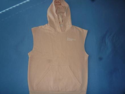 Lososová tepláková vesta s kapucí vel.146, h&m,146
