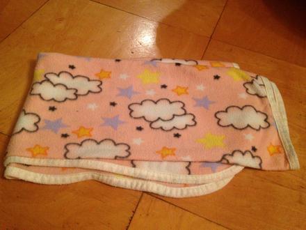 Dívčí deka, dečka mraky, mráčky, hvězdy, hvězdičky,