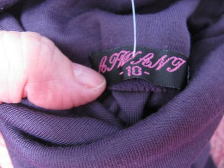 Dívčí fialový pružný rolák, 140