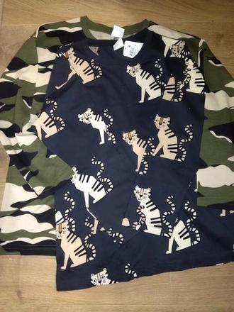 2x tričko tygr, žíhané lindex vel. 122, lindex,122