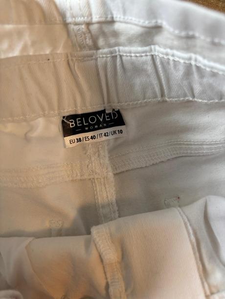 Bílé riflové šortky, pepco,36