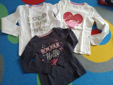 3x tričko primark, 122–134