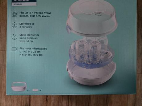 Parní sterilizátor do mikrovlnné trouby philips sc, 