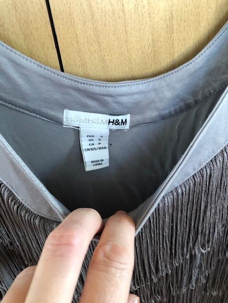 Top s třásněmi, h&m,s