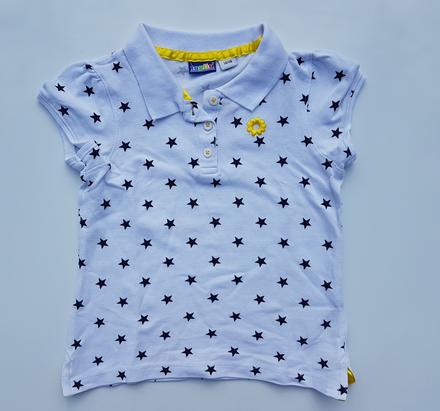 F459 dívčí polo triko hvězdy vel. 104 - 110, lupilu,104