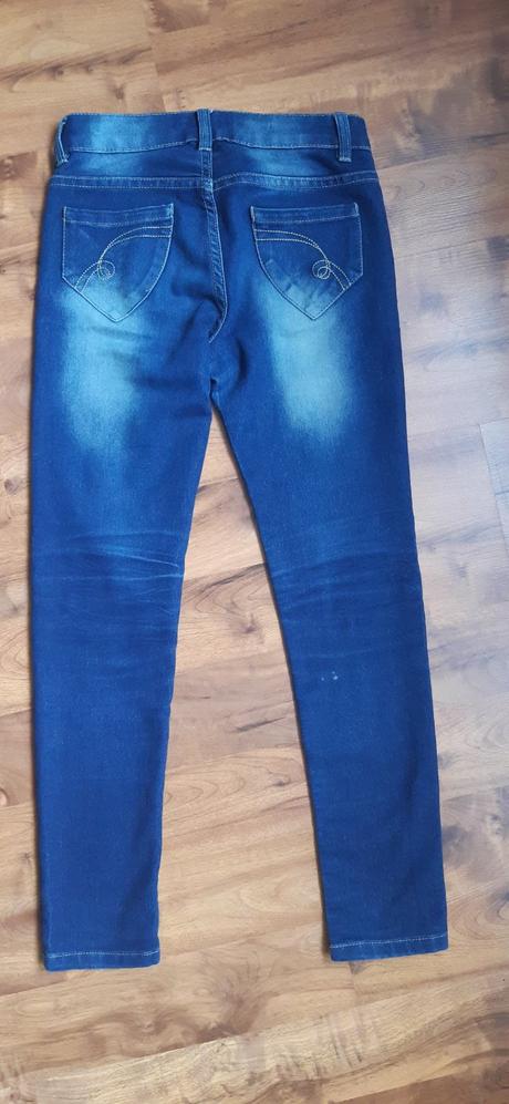 Dívčí strečové modré rifle 146, 146