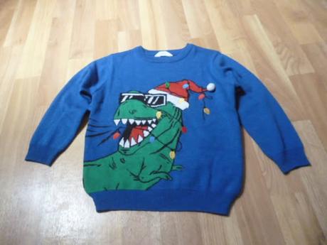 Vánoční svetr dino 5-6, 116