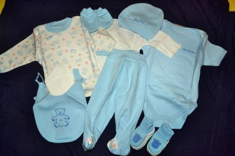 Kojenecká souprava v.56-65 bavlna,9ks, 50 / 56 / 62