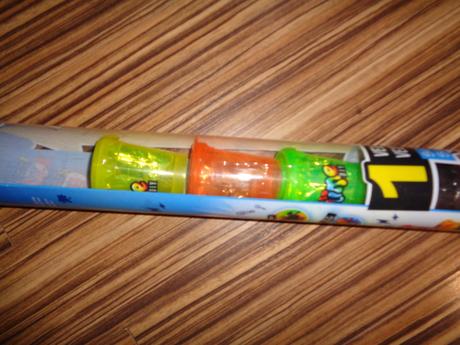 Barevné prášky na výrobu slizu v tubě, 