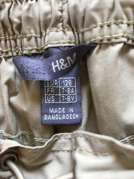 Bermudy h&m kraťasy šortky, h&m,128