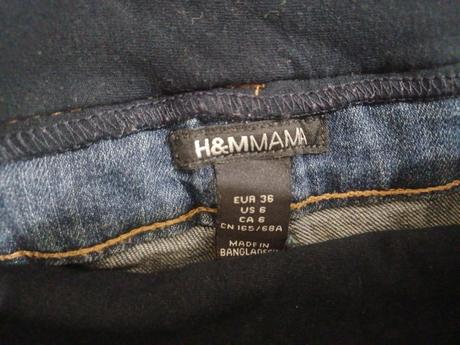 Těhotenské džínové kraťasy, těhotenské šortky, h&m,s