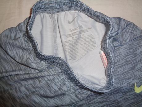 Šedomodré melírované šortky nike 6/7 let, nike,122