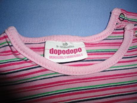 Krásné triko dopodopo, vel. 9-12 měsíců, dopodopo,80