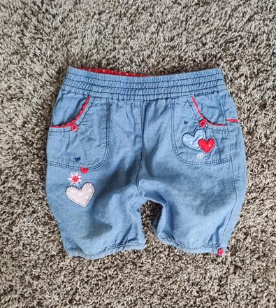Měkké kraťasy / kraťásky jeans, tu,86