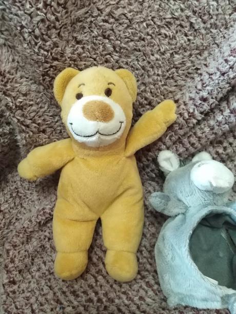 Plyšový medvídekpú s převlekem oslíka, 