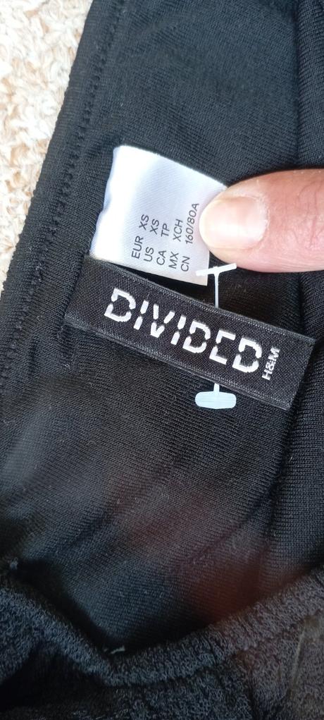 Crop top zn."divided h&m" vel."xs", h&m,xs