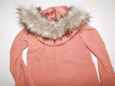 Dámský flaušový kabát s kapucí, bonprix,36