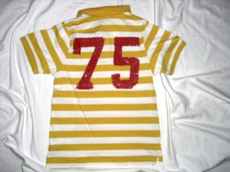 Bombastická pruhovaná trička s límečkem, 116