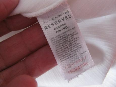 Bílá halenka se stojáčkem reserved, reserved,152