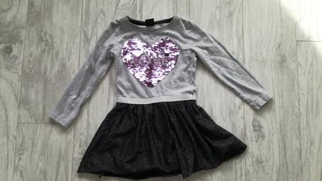 Šedé šaty se srdcem, kiki&koko,92