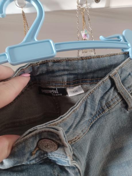 Džínové kraťasy s krajkou 170 / xs-s, pepperts,170