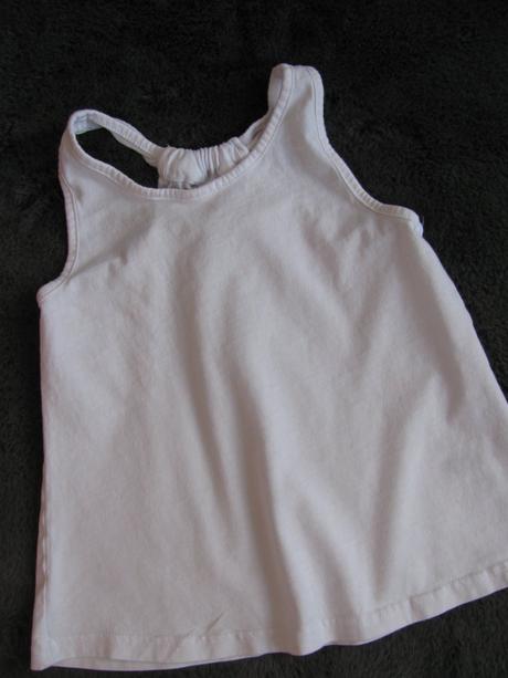 Bílé bavlněné letní tričko, nutmeg,116