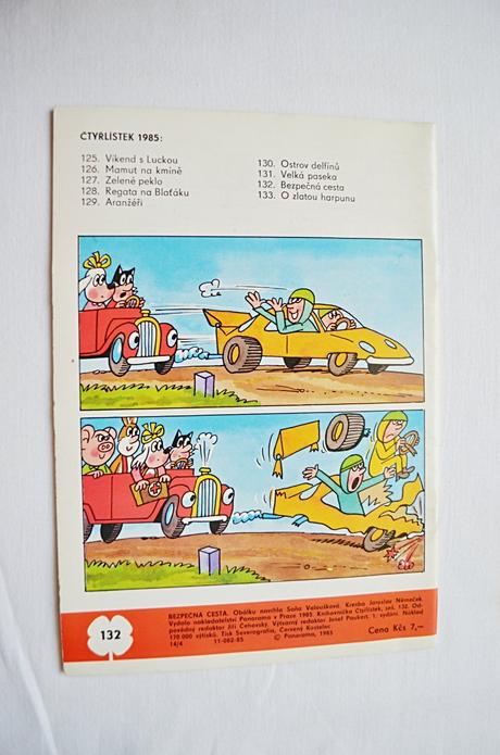 Dětský časopis čtyřlístek 132/ bezpečná cesta, 