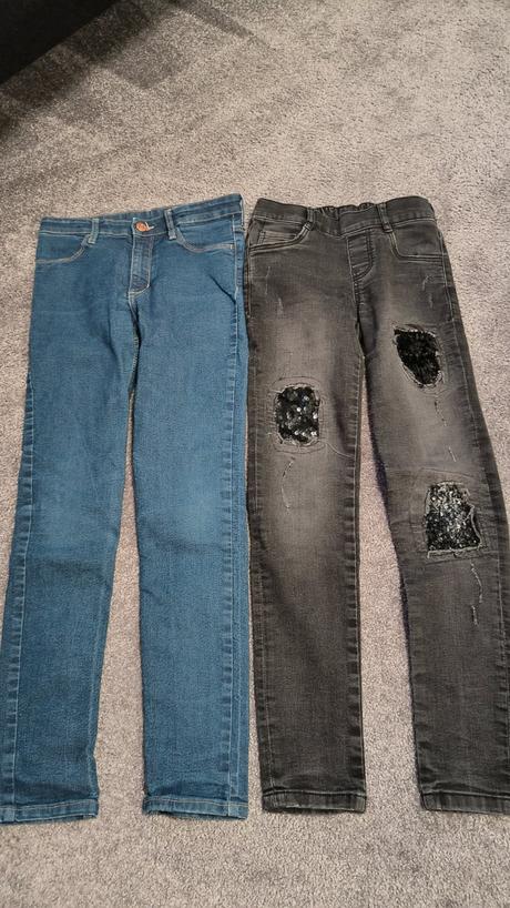 Dívčí rifle, h&m,140