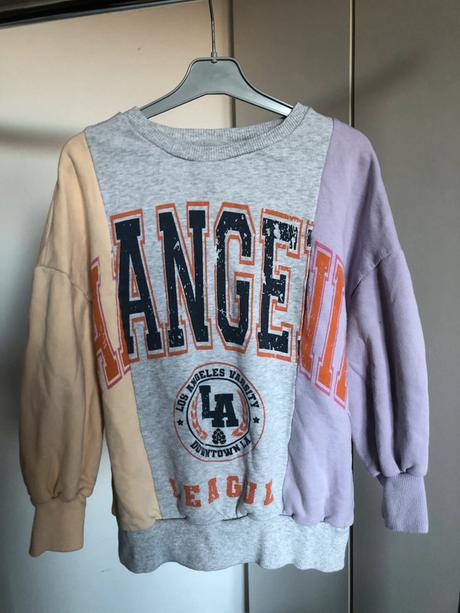 Barevná mikina s nápisem, 128